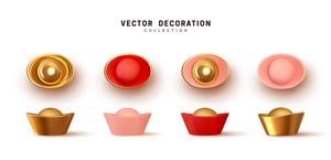 Bộ sưu tập 8 đĩnh vàng sang trọng 3D File số 086