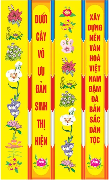 Mẫu phướn chào mừng lễ phật đản File Corel 021