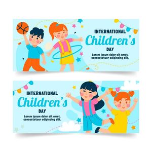 Mẫu banner trẻ vui chơi, tập thể thao lễ thiếu nhi - CR910