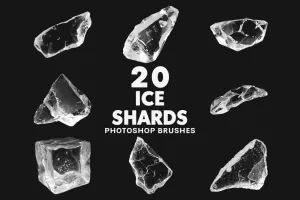 Bộ Brush 20 hiệu ứng đá lạnh, băng siêu chân thực cho photoshop