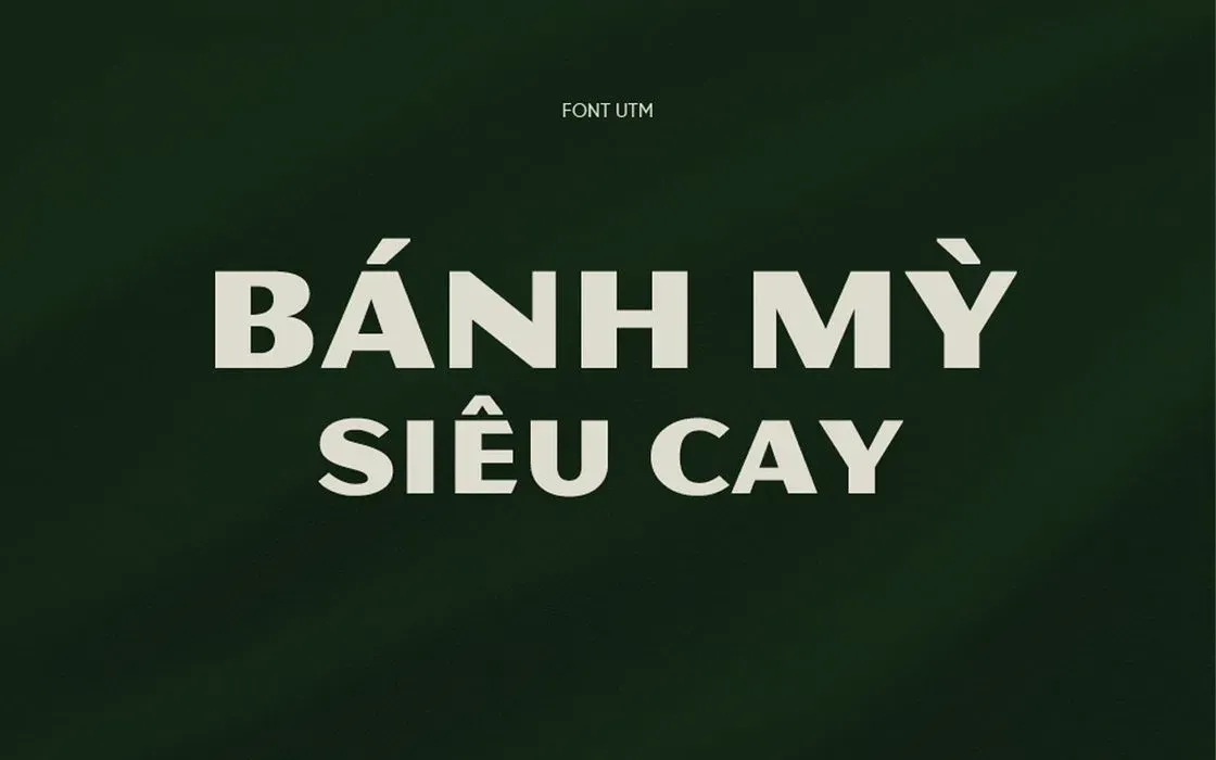 Font chữ Việt hóa cứng cáp UTM-Magnesium