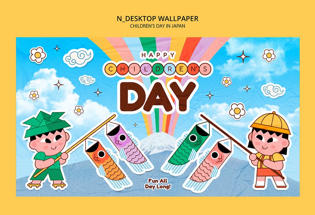Mẫu banner, background trẻ em mừng ngày lễ của trẻ - CR956