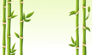 Mẫu backgroud khung cây trúc màu xanh vẽ tay file AI 110