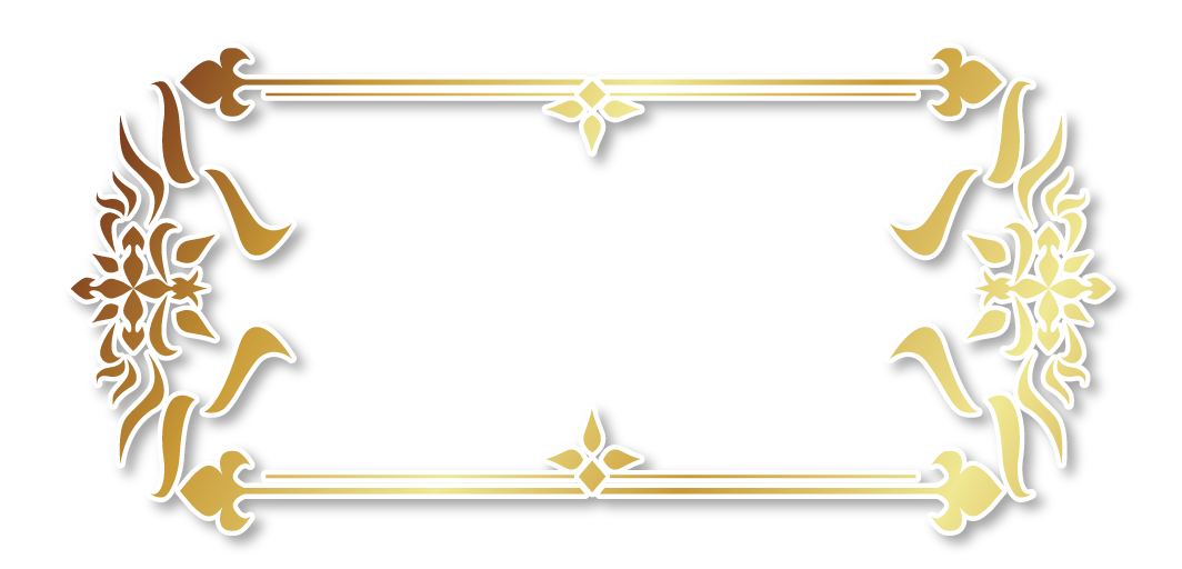 Mẫu khung hoa văn hình chữ nhật màu vàng gold vector file PNG 047