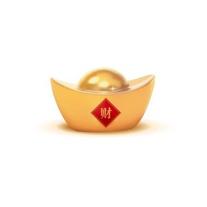Ảnh vẽ tay đĩnh vàng lớn sang trọng 3D File số 091