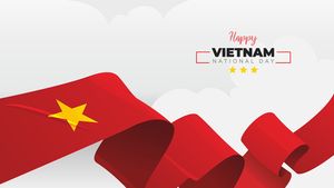 Ảnh background cờ Việt Nam uốn lượn vector mẫu số 193