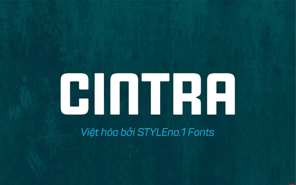 Font chữ không chân SVN-Cintra Việt hóa