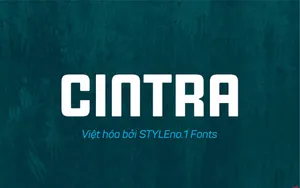 Font chữ không chân SVN-Cintra Việt hóa