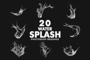 Bộ Brush 20 cọ hiệu ứng nước tung tóe cho photoshop
