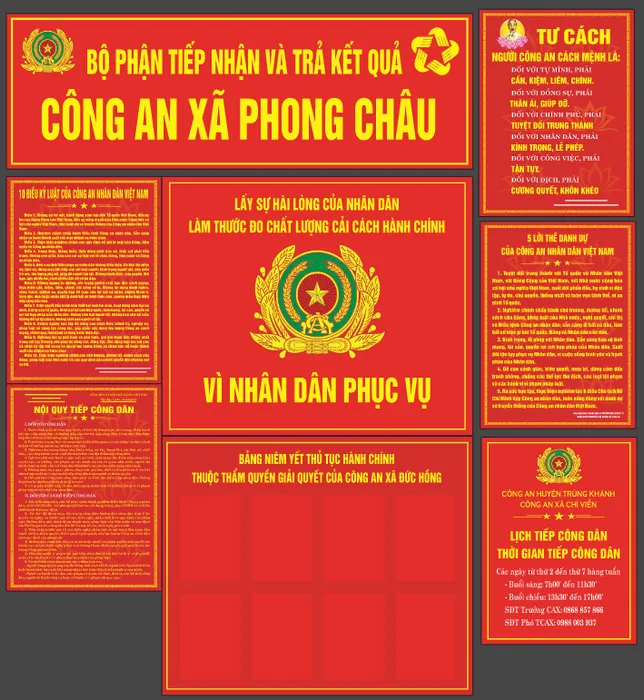 Bảng biển bộ phận tiếp dân và trả kết quả công an file corel 024