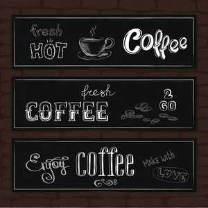 Ảnh typography quán cà phê phong cách hoài cổ file AI - 032