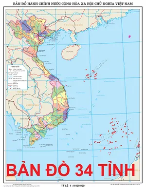 Bản đồ 34 tỉnh thành chất lượng cao file corel 005