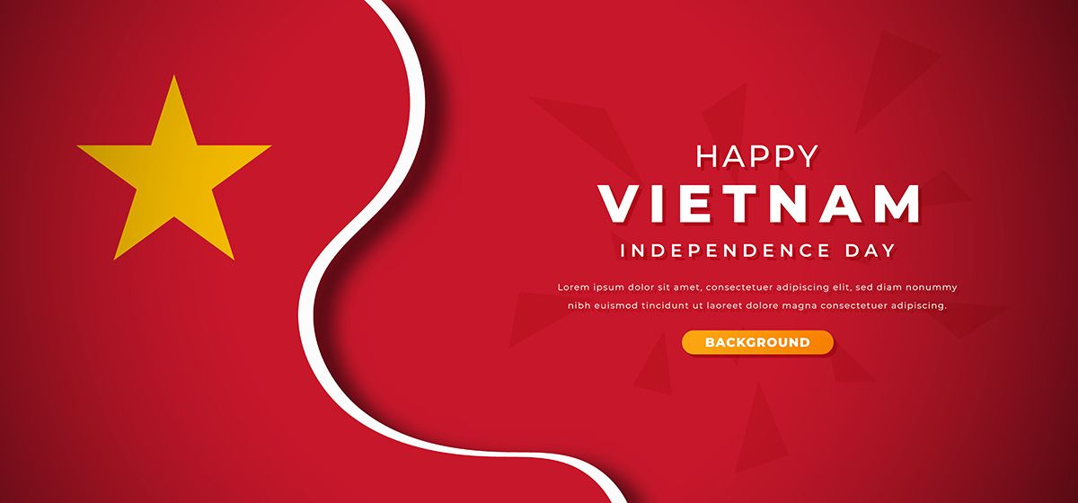 Ảnh background dải cờ Việt Nam mẫu số 153