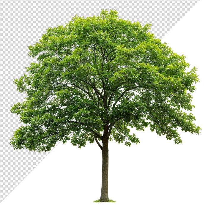 Ảnh cây xanh cổ thụ vector file PNG chất lương cao - S068