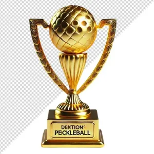 Ảnh cup vàng vô địch môn pickleball vàng gold sang trọng - File PNG 0015