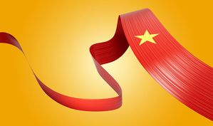 Ảnh dải cờ Việt Nam tung bay PNG mẫu số 122