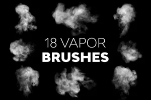 Bộ Brush 18 hiệu ứng hơi nước, sương mù cho photoshop