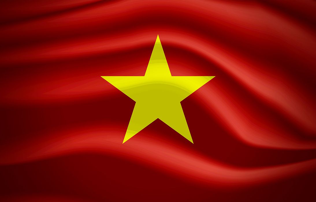 Mẫu background nền cờ Việt Nam tung bay mẫu số 136