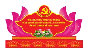 Biểu tượng trang trí chương trình đại hội đảng bộ xã phường - file corel
