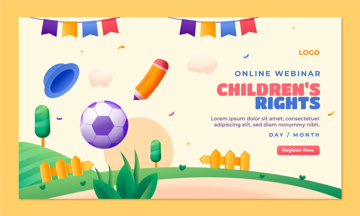 Mẫu banner website mừng ngày lễ của trẻ - CR1247