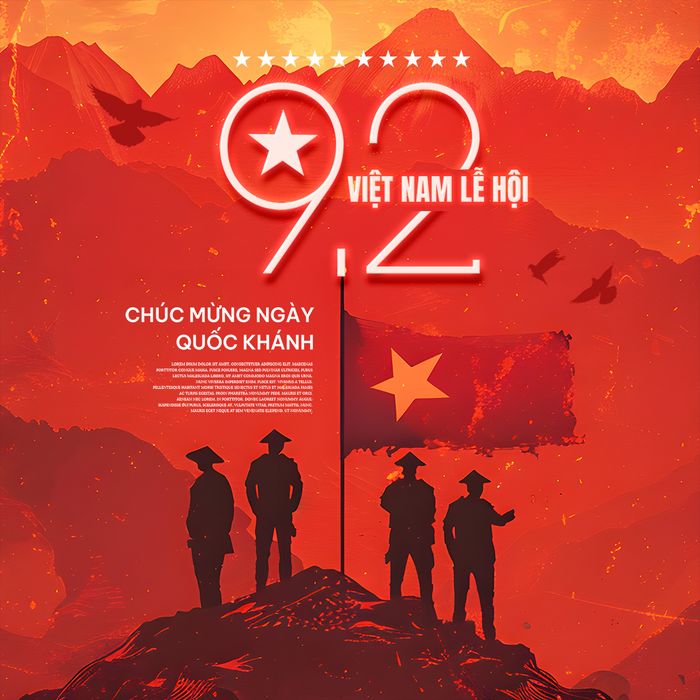 Poster chào mừng ngày quốc khánh Việt Nam PSD 4