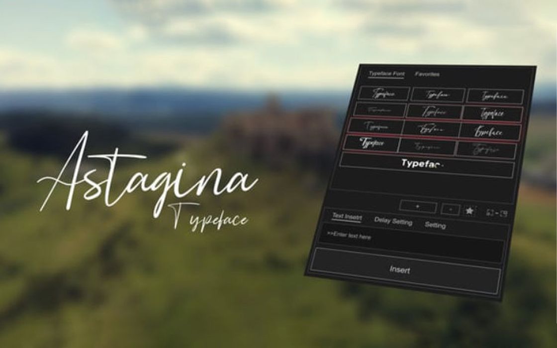 Mẫu chữ ký động tinh tế Animated Typeface – Astagina Signature