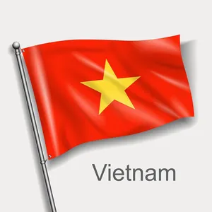 Ảnh minh họa cờ Việt Nam tung bay vector File AI 022