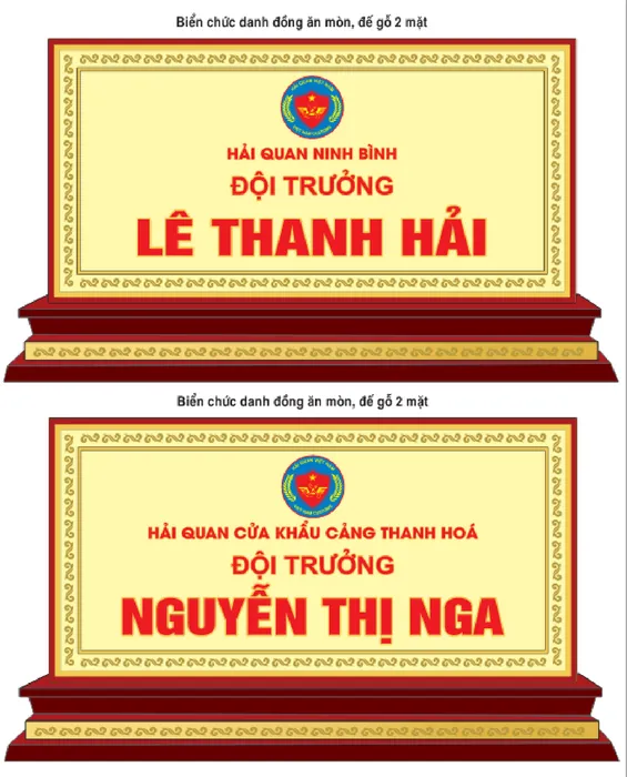 Bảng biển chức danh để bàn file corel 026