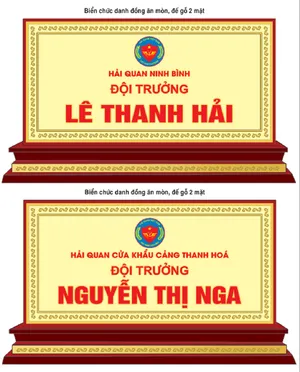 Bảng biển chức danh để bàn file corel 026