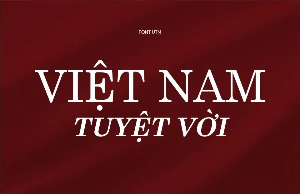 Font chữ có chân UTM-Centur Việt hóa