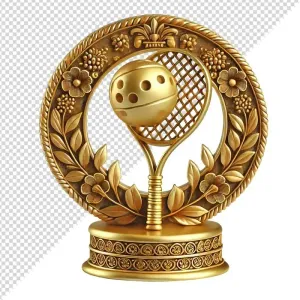Ảnh cup vàng vô địch môn pickleball vàng gold sang trọng - File PNG 0016