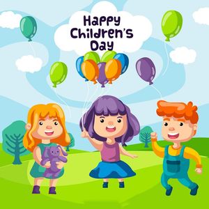 Ảnh banner trẻ em vui vẻ mừng ngày lễ của trẻ - CR1241