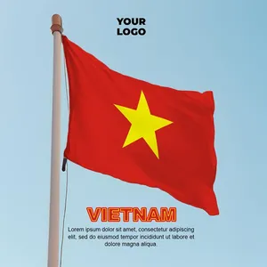 Ảnh cờ Việt Nam tung bay vector File PSD 035