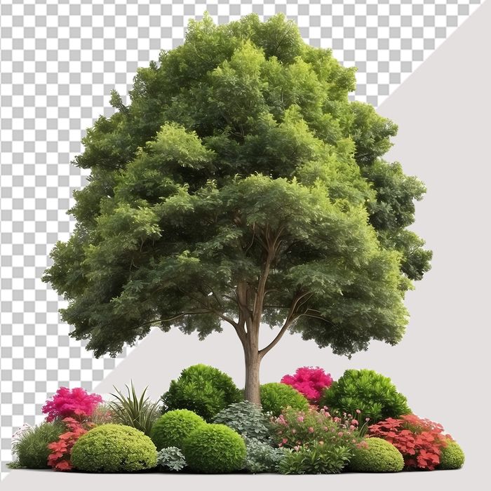 Ảnh cây xanh vector file PNG chất lượng cao - S012