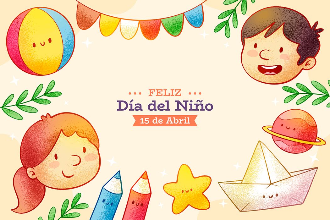 Mẫu banner trẻ vui chơi icon mừng ngày lễ của trẻ - CR1207