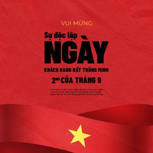 Poster cảm ơn khách hàng ngày quốc khánh Việt Nam PSD 27