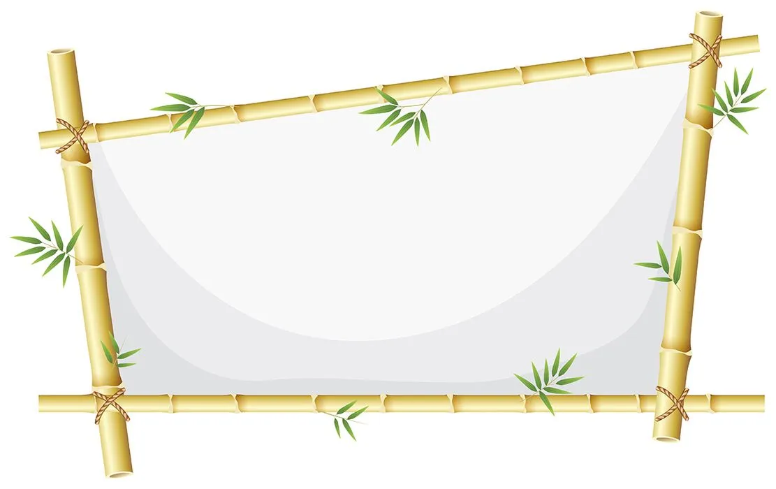 Khung ảnh cây tre tự nhiên vector file AI 047