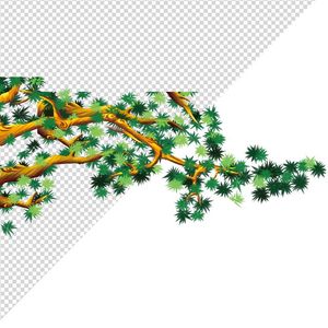 Ảnh cây xanh vector file PNG dạng pixel - S059