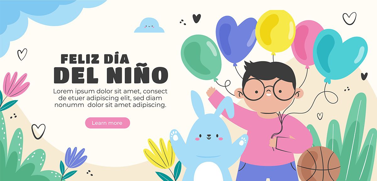 Mẫu banner website mừng ngày quốc tế thiếu nhi vector  CR588