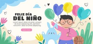 Mẫu banner website mừng ngày quốc tế thiếu nhi vector  CR588