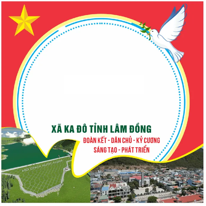 Khung avatar facebook đại hội đảng bộ xã file corel 002