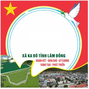 Khung avatar facebook đại hội đảng bộ xã file corel 002