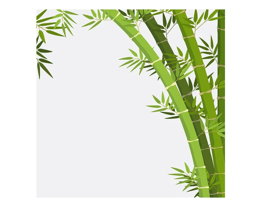 Mẫu backgroud cây trúc màu xanh vẽ tay file AI 125