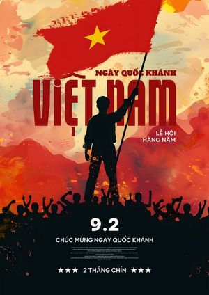 Poster chào mừng ngày quốc khánh Việt Nam PSD