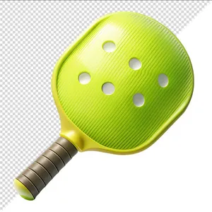 Ảnh cái vượt Pickleball màu xanh lá mạ 3D chất lượng cao - File PNG 002