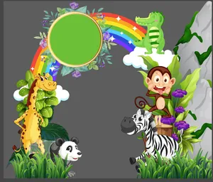 Mẫu cổng khu vui chơi phát triển vận động file corel 029