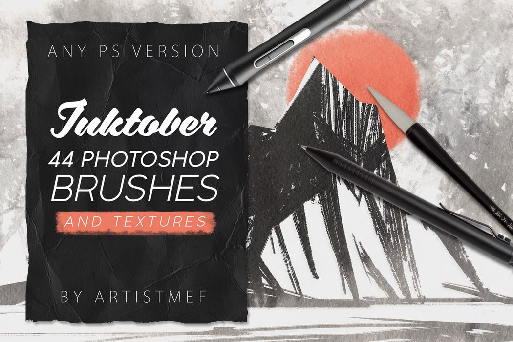 Bộ Brush 20 hiệu ứng cọ nét mực vẽ tuyệt đẹp cho photoshop