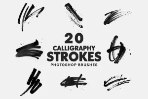 Bộ Brush 20 hiệu ứng cọ thư pháp tuyệt đẹp cho photoshop
