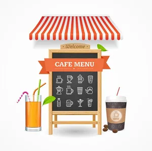 Ảnh icon menu quán cà phê file AI - 007
