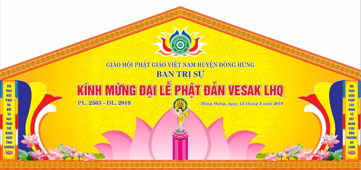 Mẫu sân khấu đại lễ phật đản File Corel 0015